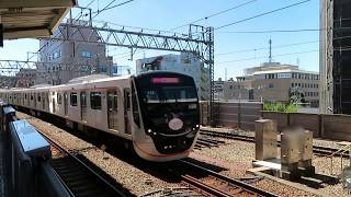 東急大井町線6020系急行 溝の口駅到着 Tokyu Oimachi Line 6020 series EMU