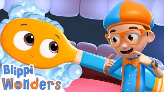 Blippi Wonders - Toothbrush! | Blippi Animated Series | Healthy Habits For Kids | Cartoons For Kids