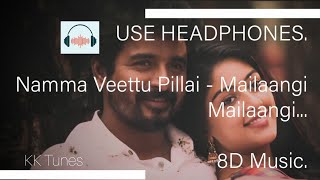 | NAMMA VEETTU PILLAI | MAILAANGI | (8d Song/Music) |USE HEADPHONES