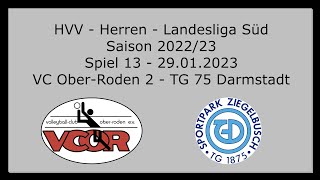 HVV - Herren - Saison 22/23 - Landesliga Süd - Spiel 13 - VC Ober-Roden 2 - TG 75 Darmstadt