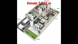 Inspirasi Desain Rumah minimalis 7x12#review18