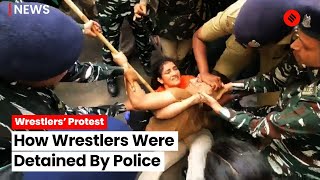 Wrestlers Protest: Wrestler Sakshee Malikkh Shares Video Of Vinesh Phogat Being Detained