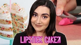 I Baked Lipstick Into A Cake