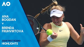 Ana Bogdan v Brenda Fruhvirtova Highlights | Australian Open 2024 First Round