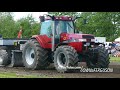 case ih magnum 7220 pulling the heavy sledge at aabybro pulling arena tractor pulling dk