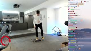 XQC LANDS TRE FLIP (SKATEBOARDING SKILLS) (IT'S STILL IN HIM)