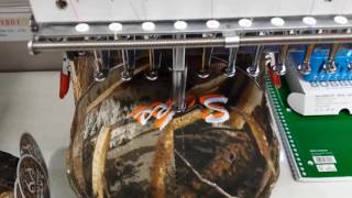 Quincy Hardware \u0026 Lumber Embroidery Machine in action