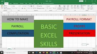 How To Make Payroll Computation / For Proper Presentation /Using Basic Excel Skills