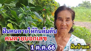 ฝันคนตายให้กินต้มตับ คนตายบอกเลข 1/10/66