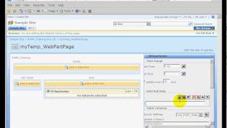 OSIsoft: Describe and configure the PI TimeSeries WebPart. v2.2