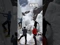 climbers face sudden avalanche 😳🫣 🎥 bviral redddlong