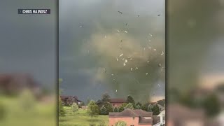 Video of western Pennsylvania Tornado slamming into a church