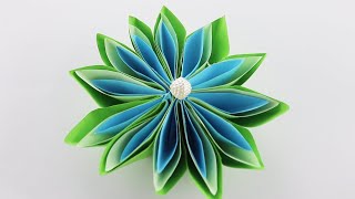 How to make a Kusudama Paper Flower | Easy origami Kusudama for beginners making | DIY-Paper Crafts