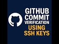 GitHub commit verification using SSH keys