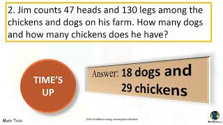 Mental Calculation: Solving Math Problems Using ASSUMPTION Method with Practice Exercises