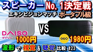 【スピーカーNo1決定戦 エキシビジョンマッチ】(ポータブル級) ダイソーVS ゲオ (^q^)