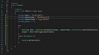How to Convert a Date to Another Date Format Using C#