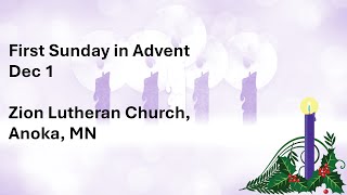 Zion Anoka, 11 AM Blended Service, Dec 1