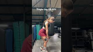 Single Leg DB RDL #rdl#singlegrdl#gluteworkout