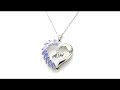 johareez mother s day special 1.26ctw genuine tanzanite .925 sterling silver heart pendant