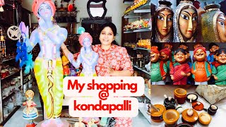 #My shopping vlog #Kondapalli#kondapalli bommalu #@shreescreativecabin1312