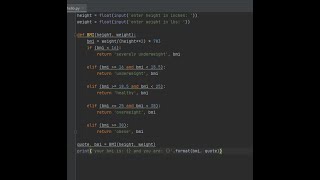 Python - BMI Calculator