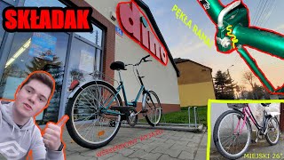 SKŁADAK JUBILAT VS ROWER MIEJSKI | Bunnyhop - pęknięta rama! | Gruby VLOG #14 | Rivlo