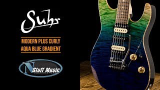 Suhr Modern Plus Curly - Aqua Blue Gradient