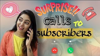 Surprise calls to subscribers||నేను షాక్ ఇధాం అనుకుంటే నాకు shock ఇచారు😳