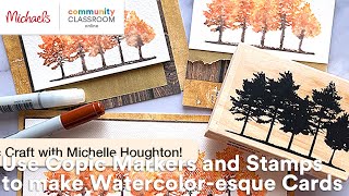 Online Class: Use Copic Markers and Stamps to make Watercolor-esque Cards | Michaels