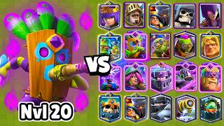 LANZADARDOS EVO NIVEL 20 vs TODAS LAS CARTAS | Clash Royale