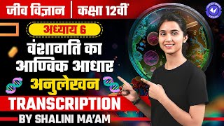 अनुलेखन (L-13) | वंशागति का आण्विक आधार | Biology Class 12 Chapter 6 by Shalini Maam