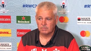 Warren Gatland & Alun Wyn Jones Full Pre-Match Press Conference - Wales v Fiji - Rugby World Cup
