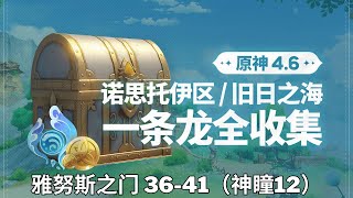 【原神Genshin Impact】4.6枫丹宝箱+神瞳+摩拉箱+魔导书+乐章 一条龙收集P6  | 雅努斯之门 36-41（神瞳12）