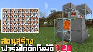 สอนสร้างฟาร์มไก่อัตโนมัติ 1.20 [สร้างง่ายๆใช้งานดีมาก] Minecraft Bedrock 1.20