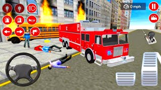 Real fire truck driving simulator | Fire fighting | Android games gameplay  #03