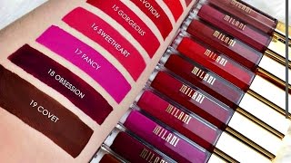 New Milani Amore Matte Lip Cremes 2016| Nuevos Tonos \u0026 FORMULA