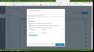 CANVAS LMS: How to let your students do the modules sequentially?