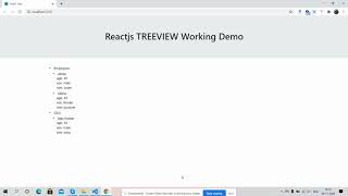 Reactjs Treeview Working Demo