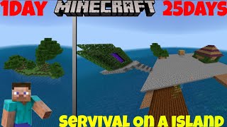 can I Survive 25 Days In A Island? Minecraft PE | It's Ghost MG | Minecraft |