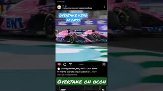 Overtake KING Alonso VS. OCON- Gangsta's Paradise #formula1 #alpine #f1 #overtake #gangstersparadise