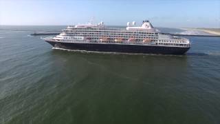 Dronevlucht boven de Prinsendam