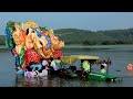 Big ganesh Nimajjanam 2023 | Ganpathi visarjan 2023 | Ganesh immersion 2023 in village Lake