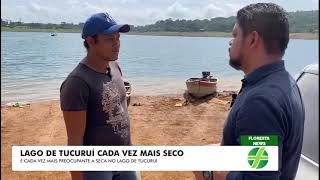 situação preocupante seca no rio Tocantins # Tucuruí PA ,