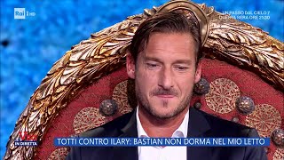 Totti contro Ilary: Bastian non dorma nel mio letto - La vita in diretta 30/03/2023