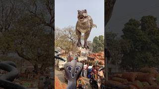 Bhabhi dar ki bajah se bike se utar gai #dinosaur #attack #shorts #video #viralshorts #reels