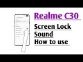 Realme C30 Screen Lock Sound How to use