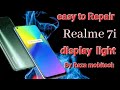 Realme 7i display light solutions  repair all mobile display realme phone repair borneo oppo