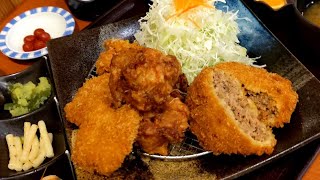 とんかつながた園 さんプラザ店 サイドメニューいろいろ食べ放題のとんかつ屋さんでランチ 神戸・三宮