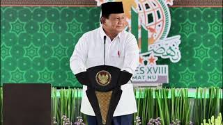 Hadiri Kongres Muslimat NU, Presiden Prabowo: Jangan Ikut Pecah Belah